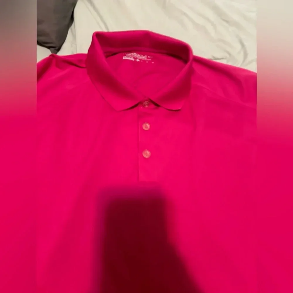 Nike Golf Tour Performance Mens pink golf polo XL